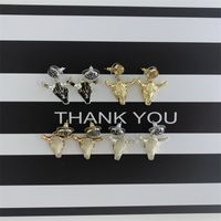 Fashion Cattle Shell Plating Women's Ear Studs 1 Pair main image 3