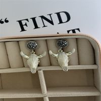 Fashion Cattle Shell Plating Women's Ear Studs 1 Pair sku image 2