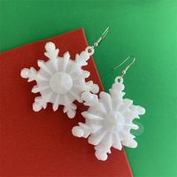 Cute Christmas Tree Santa Claus Snowflake Plastic Women's Drop Earrings 1 Pair sku image 1