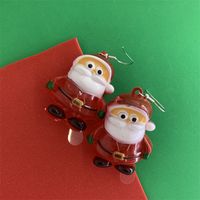 Cute Christmas Tree Santa Claus Snowflake Plastic Women's Drop Earrings 1 Pair sku image 3