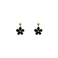 Simple Style Flower Alloy Plating Women's Ear Studs 1 Pair main image 2