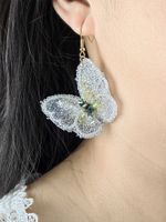 Sweet Butterfly Copper Drop Earrings 1 Pair main image 5