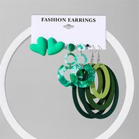 Lady Geometric Arylic Plating Women's Earrings 1 Set sku image 29