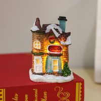 Christmas Retro House Resin Party Decorative Props 1 Piece sku image 5