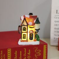 Christmas Retro House Resin Party Decorative Props 1 Piece sku image 8