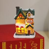 Christmas Retro House Resin Party Decorative Props 1 Piece sku image 9