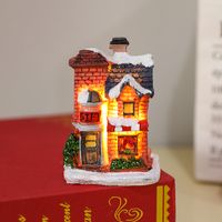Christmas Retro House Resin Party Decorative Props 1 Piece sku image 7