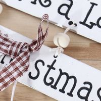 Christmas Simple Style Letter Wood Daily Hanging Ornaments 1 Piece main image 5