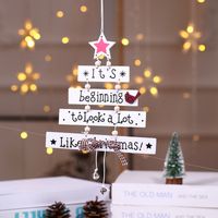 Christmas Simple Style Letter Wood Daily Hanging Ornaments 1 Piece sku image 2