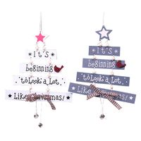 Christmas Simple Style Letter Wood Daily Hanging Ornaments 1 Piece main image 3