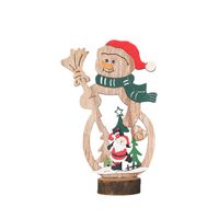 Christmas Cute Snowman Wood Party Ornaments 1 Piece main image 5