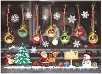 Navidad Moda Papá Noel Monigote De Nieve Copo De Nieve Pvc Fiesta Atrezzo Decorativo 1 Juego sku image 13