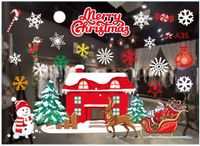 Navidad Moda Papá Noel Monigote De Nieve Copo De Nieve Pvc Fiesta Atrezzo Decorativo 1 Juego sku image 17