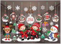 Navidad Moda Papá Noel Monigote De Nieve Copo De Nieve Pvc Fiesta Atrezzo Decorativo 1 Juego sku image 23