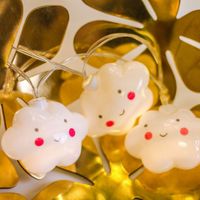 Birthday Cute Clouds Plastic Party String Lights sku image 2