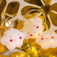 Birthday Cute Clouds Plastic Party String Lights sku image 1