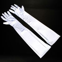 Women's Simple Style Solid Color Satin Gloves 1 Pair sku image 2