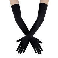 Women's Simple Style Solid Color Satin Gloves 1 Pair main image 4