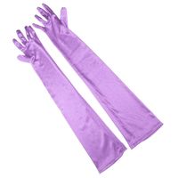 Frau Einfacher Stil Einfarbig Satin Handschuhe 1 Paar sku image 13