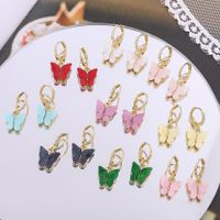 Fashion Butterfly Arylic Plating Women's Earrings 1 Pair main image 1
