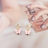 Fashion Butterfly Arylic Plating Women's Earrings 1 Pair sku image 9