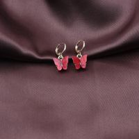 Fashion Butterfly Arylic Plating Women's Earrings 1 Pair sku image 8