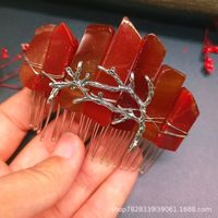 Retro Zweige Natürliche Kristalle Handgemacht Haarkämme sku image 15