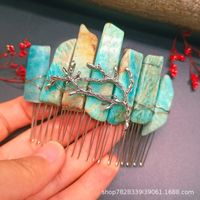 Retro Branches Natural Crystal Handmade Hair Combs sku image 2