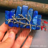 Retro Branches Natural Crystal Handmade Hair Combs sku image 6