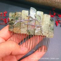 Retro Branches Natural Crystal Handmade Hair Combs sku image 10