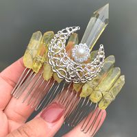 Glam Crown Crystal Handmade Inlay Rhinestones Insert Comb sku image 15