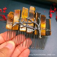 Retro Branches Natural Crystal Handmade Hair Combs sku image 9