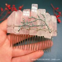 Retro Branches Natural Crystal Handmade Hair Combs sku image 4