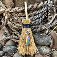 Car Pendant Witch Mini Broom Shaped Pendant Accessories Hanging Decorations sku image 10