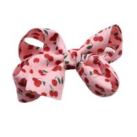 Cute Cherry Bow Knot Cloth Ribbon Hair Clip 1 Piece main image 3