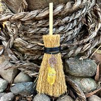 Car Pendant Witch Mini Broom Shaped Pendant Accessories Hanging Decorations sku image 1