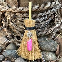Car Pendant Witch Mini Broom Shaped Pendant Accessories Hanging Decorations sku image 5