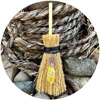 Car Pendant Witch Mini Broom Shaped Pendant Accessories Hanging Decorations main image 3