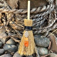 Car Pendant Witch Mini Broom Shaped Pendant Accessories Hanging Decorations sku image 4