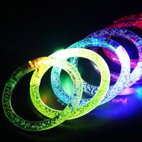 Acrylic Luminous Led Colorful Bracelet Small Toy Jewelry 1 Piece Random main image 1