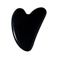 Natural Obsidian Crystal Scrapping Plate Facial Beauty Massager Jade Meridian Pull Tendons Stick Wholesale main image 4