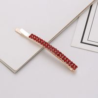 Fashion Solid Color Rhinestone Plating Inlay Hair Clip 1 Piece sku image 7