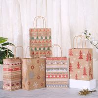 Christmas Cute Animal Cartoon Paper Party Gift Bags 1 Piece main image 1