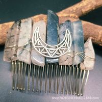 Retro Branches Natural Crystal Handmade Hair Combs sku image 18