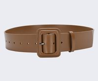 Casual Solid Color Leather Buckle Women's Leather Belts 1 Piece sku image 7