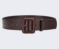 Casual Solid Color Leather Buckle Women's Leather Belts 1 Piece sku image 8