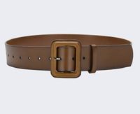 Casual Solid Color Leather Buckle Women's Leather Belts 1 Piece sku image 9