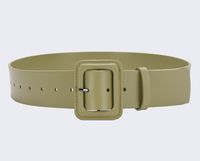 Casual Solid Color Leather Buckle Women's Leather Belts 1 Piece sku image 16