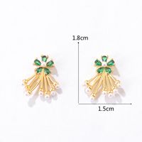 Fashion Bird Copper Plating Zircon Ear Studs 1 Pair main image 3