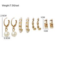 Fashion Geometric Alloy Plating Artificial Pearls Women's Drop Earrings 1 Set main image 2